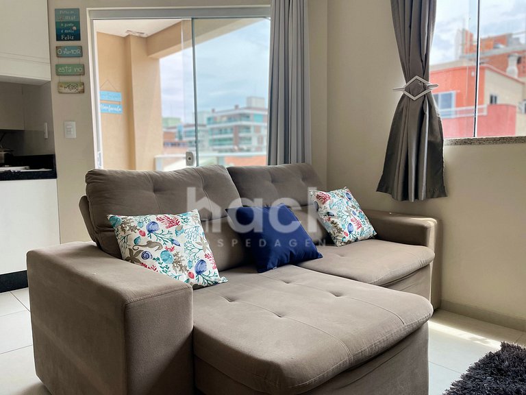 202 | Res. 287 • Econômico com Sacada a 5min a pé do Mar