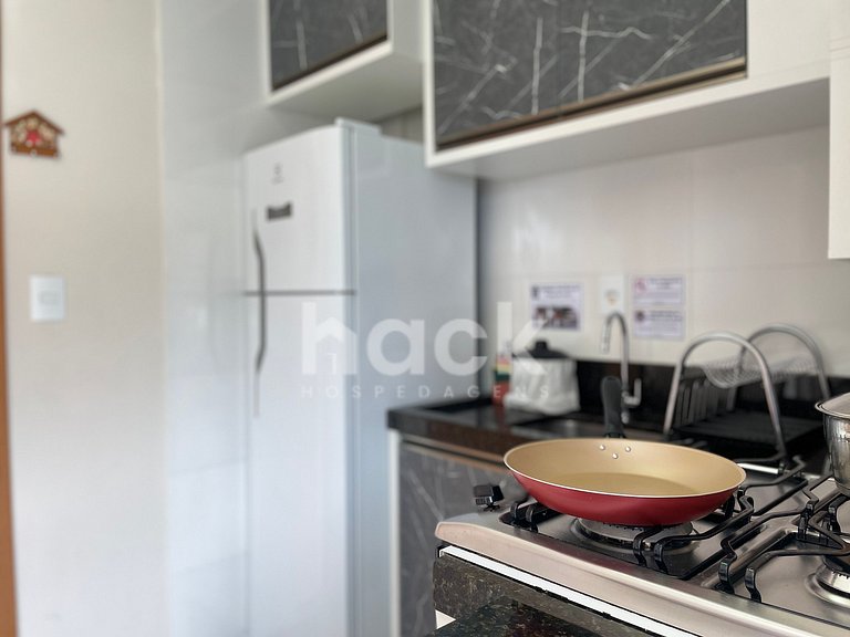 202 | Res. 287 • Econômico com Sacada a 5min a pé do Mar