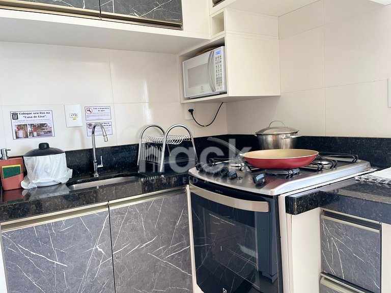 202 | Res. 287 • Econômico com Sacada a 5min a pé do Mar