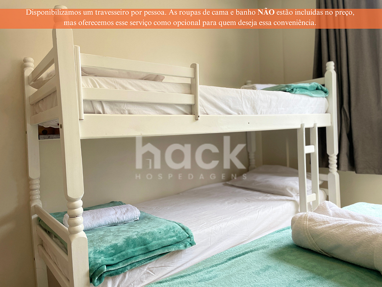 202 | Res. 287 • Econômico com Sacada a 5min a pé do Mar