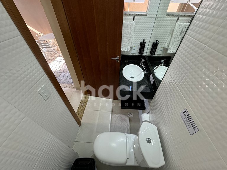 001 Ap térreo 3 quartos, a 5 minutos a pé da praia