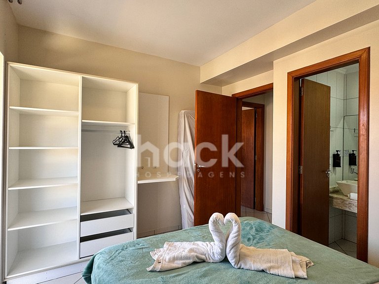 Duplex • 2 Suítes • Churrasqueira • 300m Praia