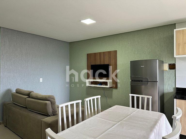 202-Leão • 2 Quartos com Ar • Até 7 pessoas